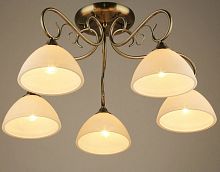 Люстра потолочная пятирожковая Мелодия Света Е27 Медь картинка 